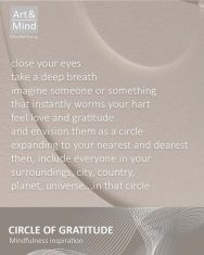 Circle of gratitude composition in beige, Mindfulness collection, in beige 3d wall art, enterior design, detail